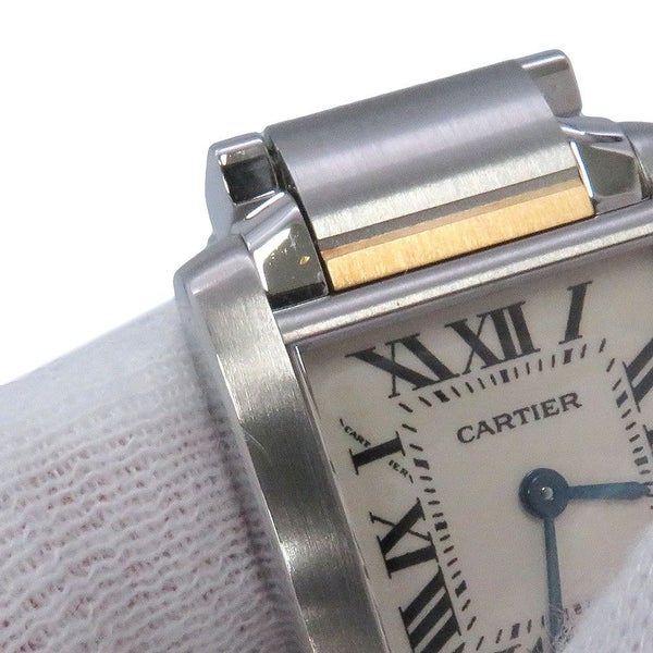 カルティエ タンク フランセーズ SM W51007Q4 Cartier 腕時計 クォーツ 白文字盤