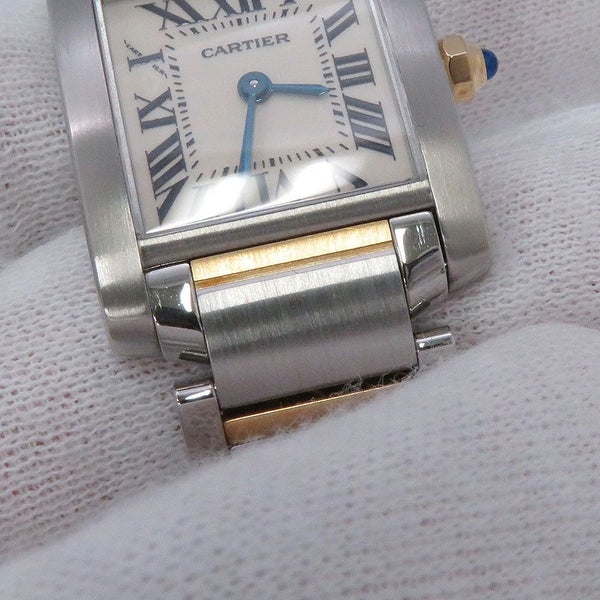 カルティエ タンク フランセーズ SM W51007Q4 Cartier 腕時計 クォーツ 白文字盤