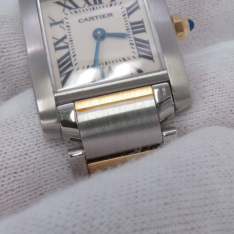 カルティエ タンク フランセーズ SM W51007Q4 Cartier 腕時計 クォーツ 白文字盤