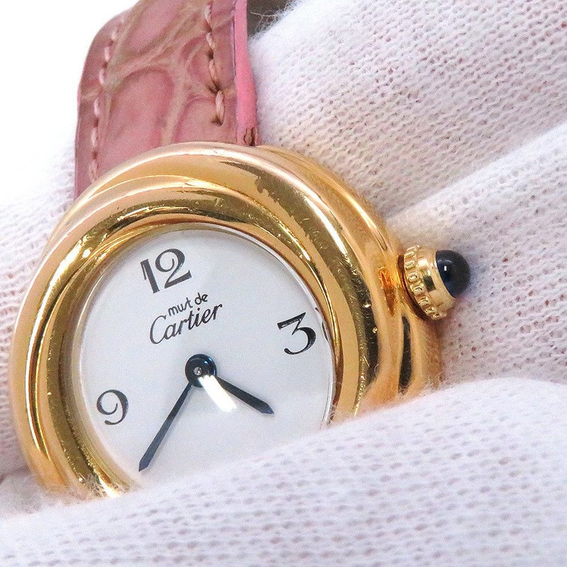 カルティエ マスト トリニティ W1010844 レディース Cartier 腕時計 白文字盤