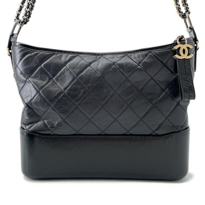 シャネル チェーンショルダーバッグ ガブリエル ドゥ シャネル ホーボーバッグ ラージ A93824 CHANEL 黒