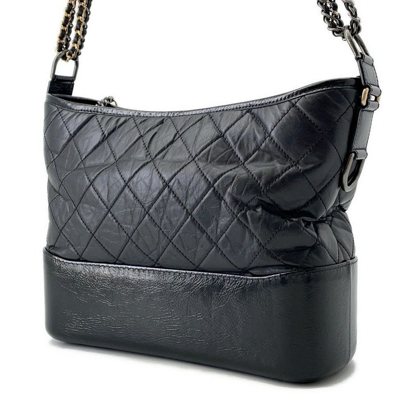 シャネル チェーンショルダーバッグ ガブリエル ドゥ シャネル ホーボーバッグ ラージ A93824 CHANEL 黒