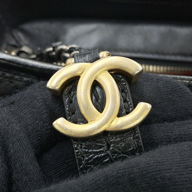 シャネル チェーンショルダーバッグ ガブリエル ドゥ シャネル ホーボーバッグ ラージ A93824 CHANEL 黒