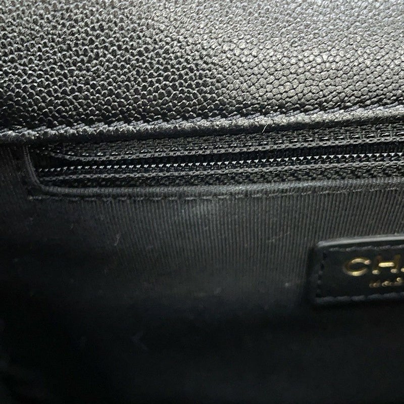 シャネル チェーンショルダーバッグ マトラッセ ココマーク スモールメッセンジャーバッグ ラムスキン AS2447 CHANEL 黒