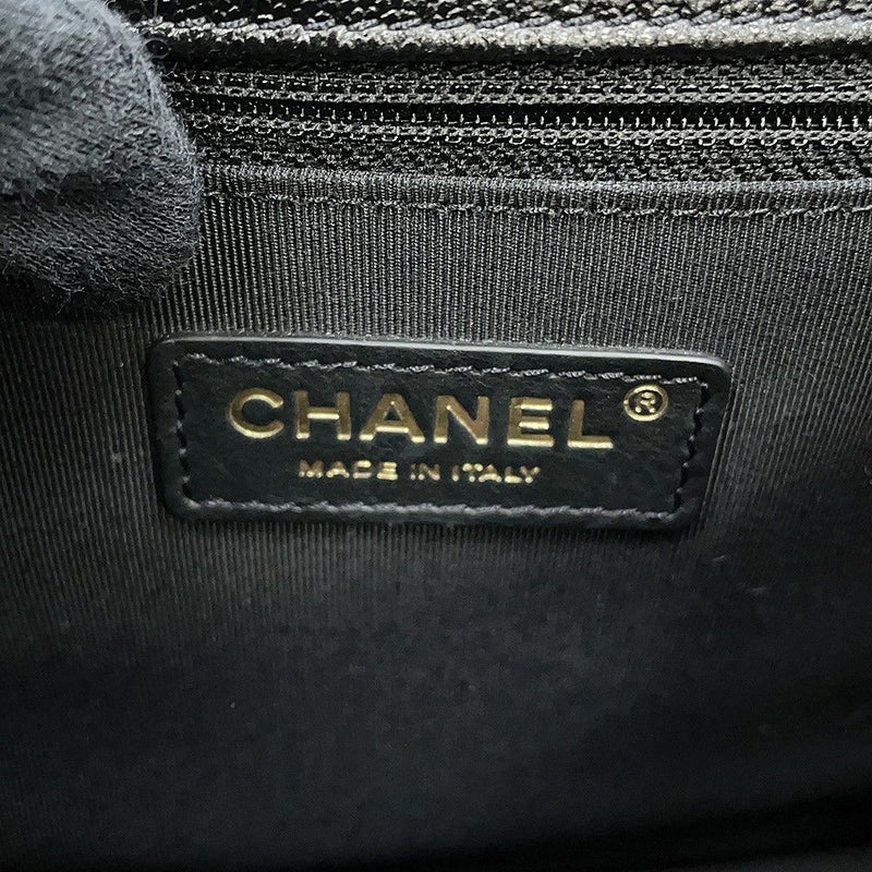 シャネル チェーンショルダーバッグ マトラッセ ココマーク スモールメッセンジャーバッグ ラムスキン AS2447 CHANEL 黒