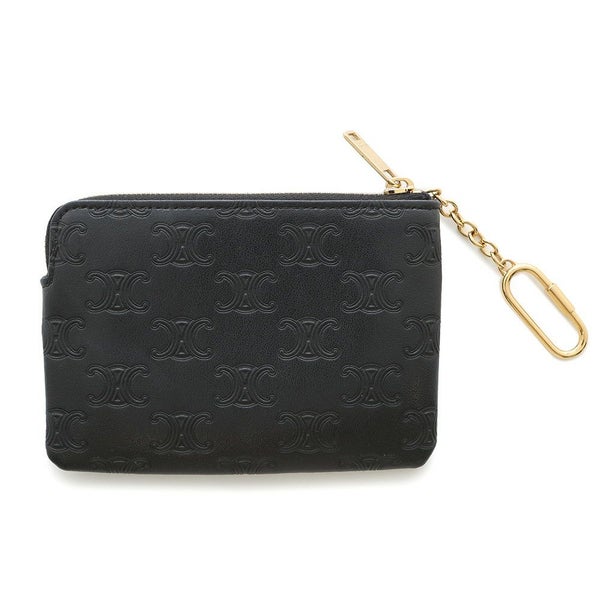 セリーヌ コインケース トリオンフ レザー 10C663 CELINE カードポーチ 黒