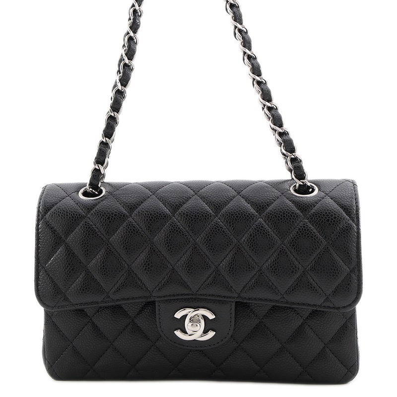シャネル チェーンショルダーバッグ マトラッセ23 ココマーク ダブルチェーン A01113 CHANEL バッグ 黒