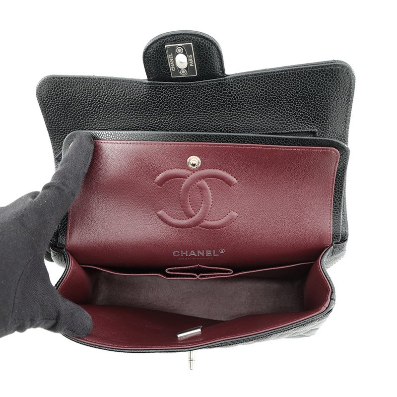 シャネル チェーンショルダーバッグ マトラッセ23 ココマーク ダブルチェーン A01113 CHANEL バッグ 黒