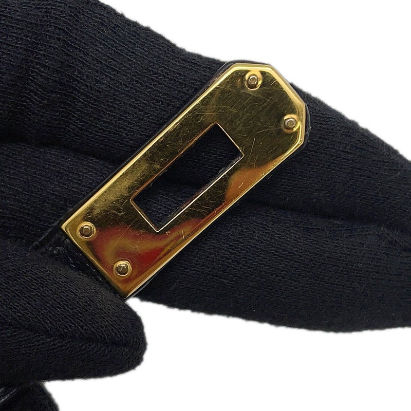 エルメス ハンドバッグ ミニケリー 外縫い ブラック/ゴールド金具 ボックスカーフ 〇S刻印 HERMES Kelly 2wayバッグ 黒
