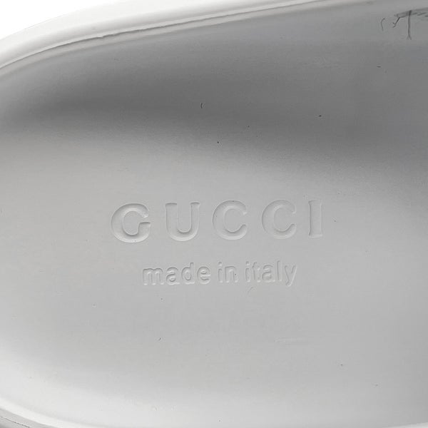 グッチ サンダル エース ACE ラバー レディースサイズ36 652520 GUCCI 靴 サボ 白