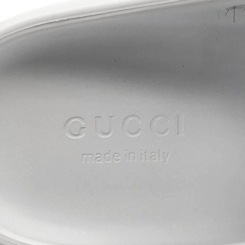 グッチ サンダル エース ACE ラバー レディースサイズ36 652520 GUCCI 靴 サボ 白