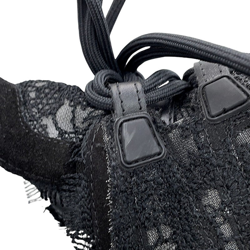 ルイヴィトン スニーカー LVアークライトライン 2.0 レース レディースサイズ37 1/2 LOUIS VUITTON 靴 ブラック 黒