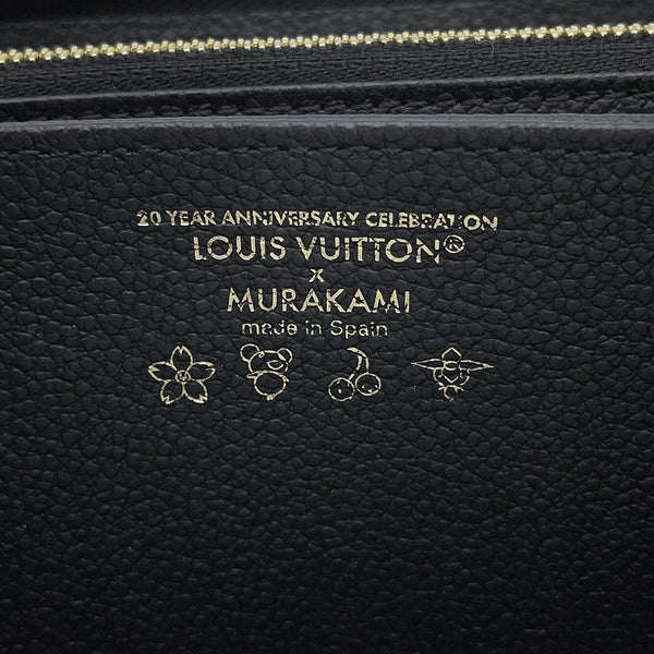 ルイヴィトン 長財布 モノグラム・アンプラント LV × TM ジッピー・ウォレット パンダ 日本限定 M14160 村上隆コラボ 黒 ブラック