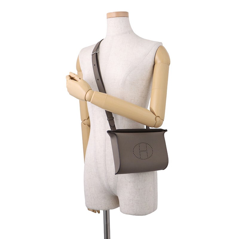 エルメス ショルダーバッグ ヴィドポッシュ エタン/シルバー金具 エプソン K刻印 HERMES