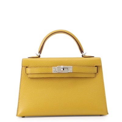 Hermès Mini Kelly 2 Chevre Mysore Palladium