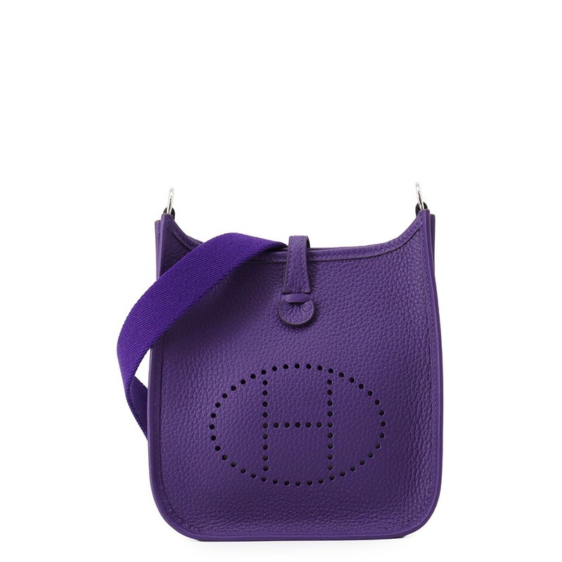エルメス ショルダーバッグ エブリンTPM 111cm アマゾン パープル/シルバー金具 トリヨンクレマンス G刻印 HERMES Evelyne