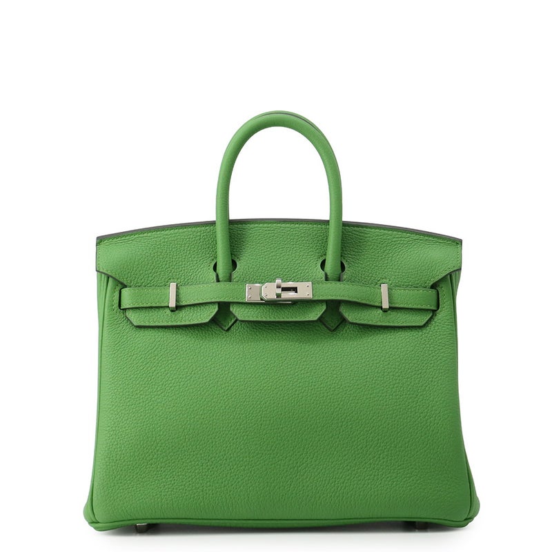 エルメス バーキン25 ヴェールユッカ/シルバー金具 トゴ W刻印 HERMES Birkin ハンドバッグ