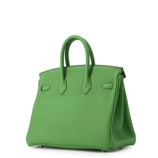 エルメス バーキン25 ヴェールユッカ/シルバー金具 トゴ W刻印 HERMES Birkin ハンドバッグ