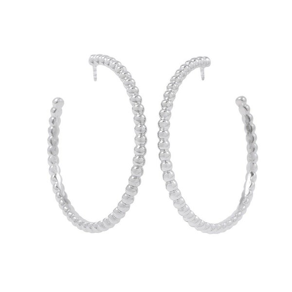 ヴァンクリーフ&アーペル ピアス ペルレ フープ スモールモデル K18WGホワイトゴールド Van Cleef&Arpels