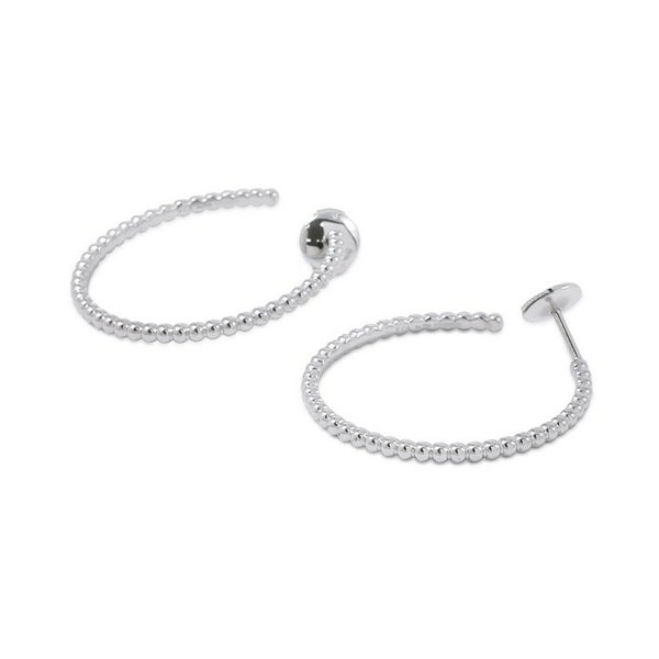 ヴァンクリーフ&アーペル ピアス ペルレ フープ スモールモデル K18WGホワイトゴールド Van Cleef&Arpels