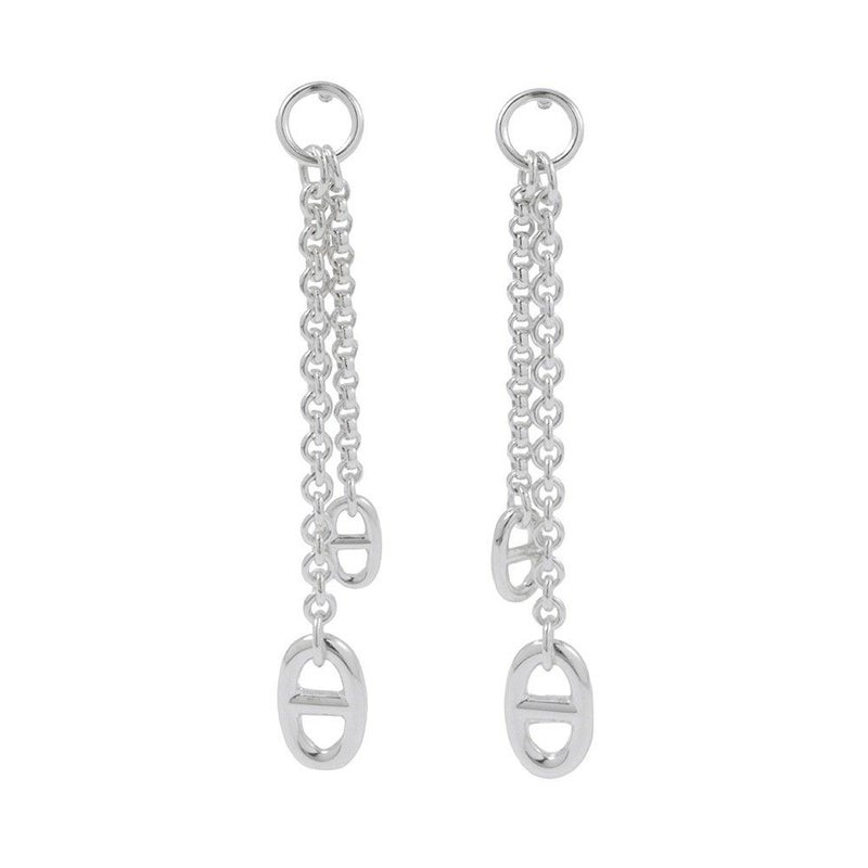 エルメス ピアス シェーヌダンクル ニューファランドール ピアスPM SV925シルバー Farandole HERMES ジュエリー