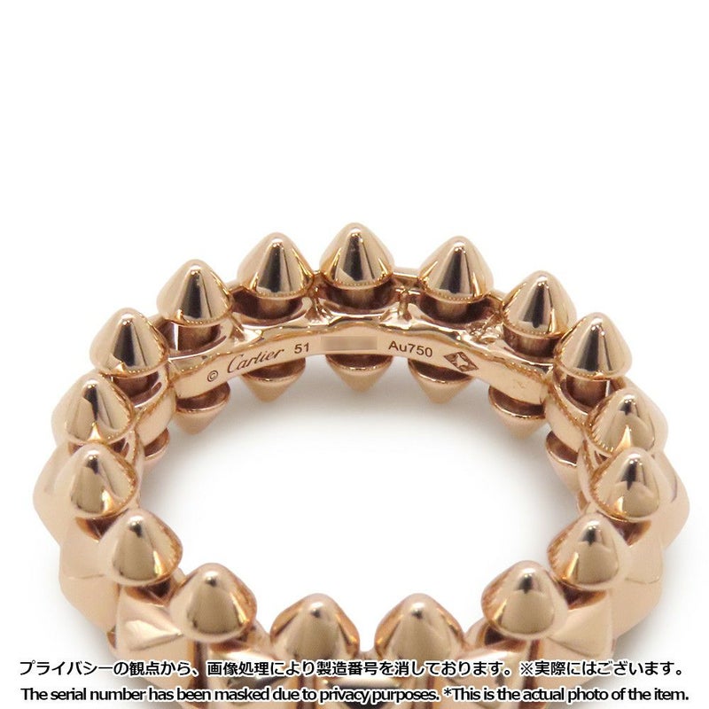 カルティエ リング クラッシュ ドゥ カルティエ MM ミディアムモデル  K18PGピンクゴールド リングサイズ51 B4229900 指輪