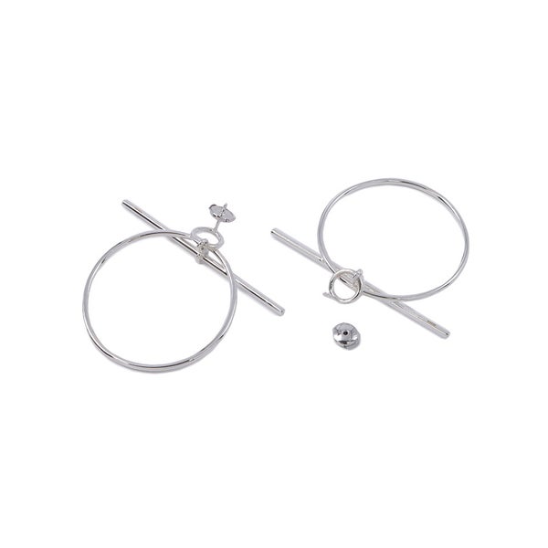 エルメス ピアス ループ ピアス エシャペ MM SV925シルバー HERMES ジュエリー Echapee