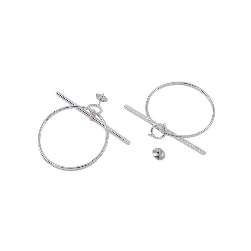 エルメス ピアス ループ ピアス エシャペ MM SV925シルバー HERMES ジュエリー Echapee