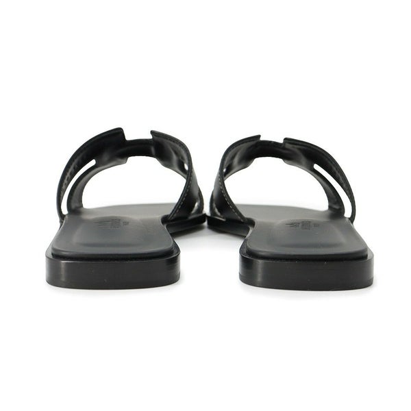 エルメス サンダル オラン レザー レディースサイズ36 1/2 HERMES 靴 黒