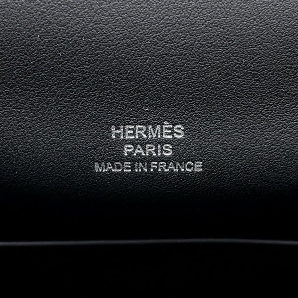 エルメス ハンドバッグ ポシェットケリー ブラック/シルバー金具 スイフト K刻印 HERMES バッグ 黒