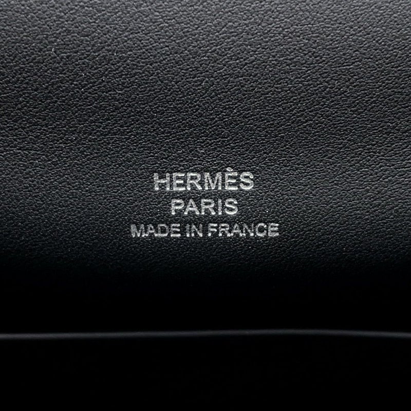 エルメス ハンドバッグ ポシェットケリー ブラック/シルバー金具 スイフト K刻印 HERMES バッグ 黒