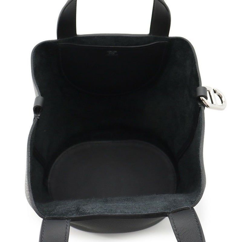 エルメス トートバッグ インザループ 23 ブラック/シルバー金具 トリヨンクレマンス/スイフト W刻印 黒