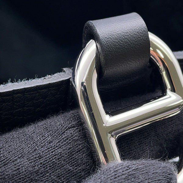 エルメス トートバッグ インザループ 23 ブラック/シルバー金具 トリヨンクレマンス/スイフト W刻印 黒
