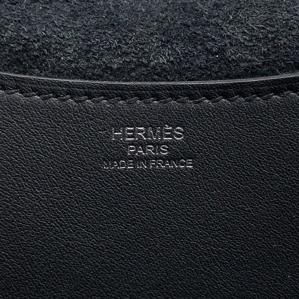 エルメス トートバッグ インザループ 23 ブラック/シルバー金具 トリヨンクレマンス/スイフト W刻印 黒