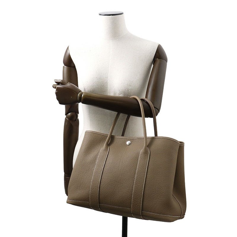 エルメス トートバッグ ガーデンパーティPM エトゥープ/シルバー金具 ネゴンダ U刻印