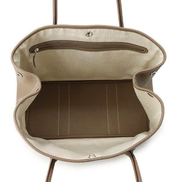 エルメス トートバッグ ガーデンパーティPM エトゥープ/シルバー金具 ネゴンダ U刻印