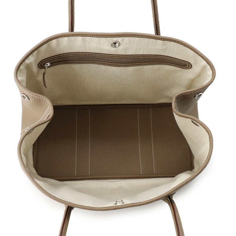 エルメス トートバッグ ガーデンパーティPM エトゥープ/シルバー金具 ネゴンダ U刻印