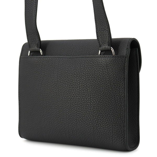 エルメス ショルダーバッグ サック ア デペッシュ21 ブラック/シルバー金具 トゴ W刻印 黒