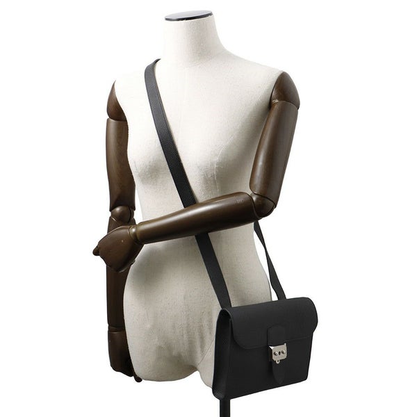 エルメス ショルダーバッグ サック ア デペッシュ21 ブラック/シルバー金具 トゴ W刻印 黒