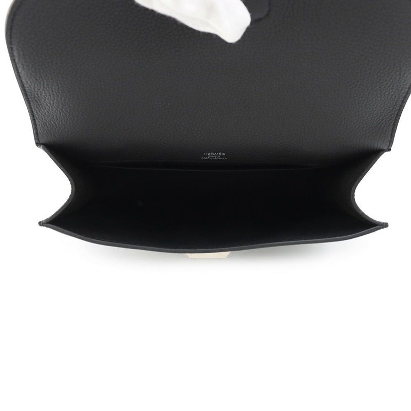 エルメス ショルダーバッグ サック ア デペッシュ21 ブラック/シルバー金具 トゴ W刻印 黒