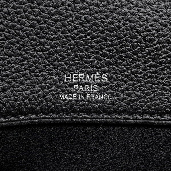 エルメス ショルダーバッグ サック ア デペッシュ21 ブラック/シルバー金具 トゴ W刻印 黒