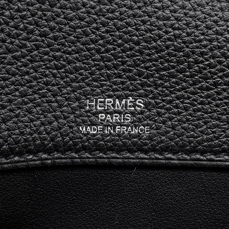 エルメス ショルダーバッグ サック ア デペッシュ21 ブラック/シルバー金具 トゴ W刻印 黒