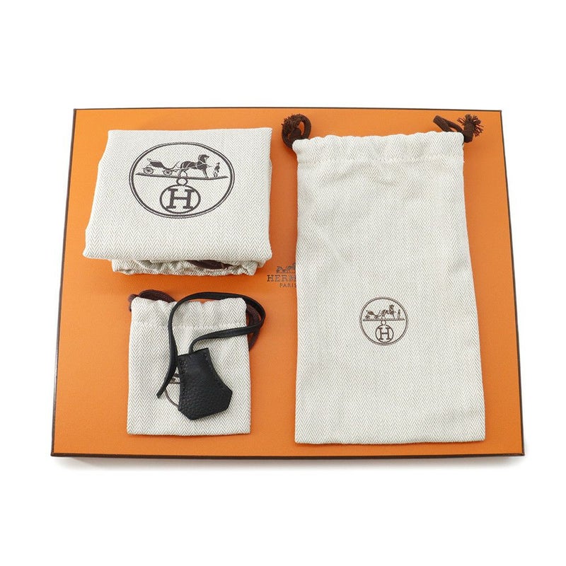 エルメス ショルダーバッグ サック ア デペッシュ21 ブラック/シルバー金具 トゴ W刻印 黒