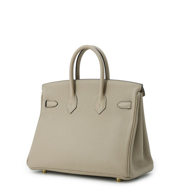 エルメス バーキン25 トゥルティエールグレー/ゴールド金具 トゴ U刻印 HERMES Birkin ハンドバッグ