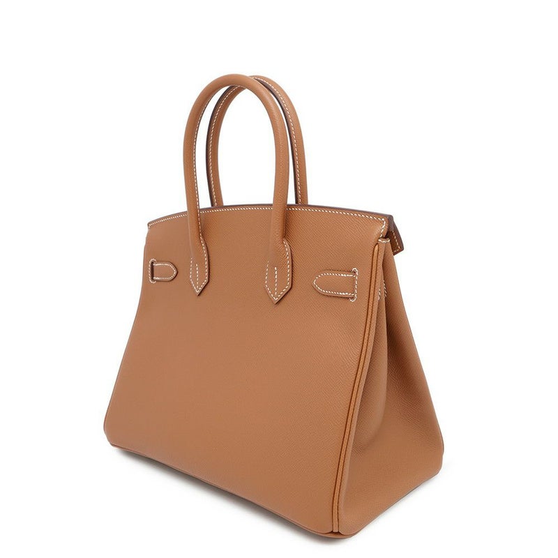 エルメス バーキン30 ゴールド/ゴールド金具 エプソン B刻印 HERMES Birkin ハンドバッグ