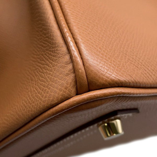 エルメス バーキン30 ゴールド/ゴールド金具 エプソン B刻印 HERMES Birkin ハンドバッグ
