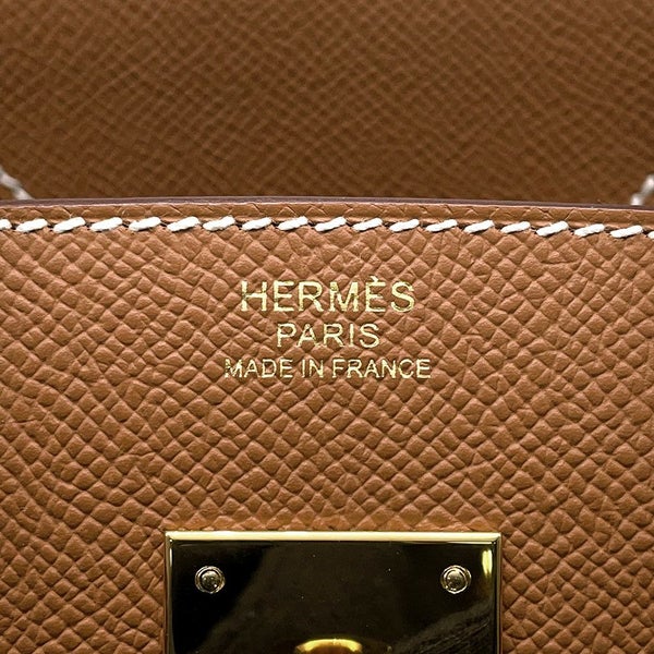 エルメス バーキン30 ゴールド/ゴールド金具 エプソン B刻印 HERMES Birkin ハンドバッグ