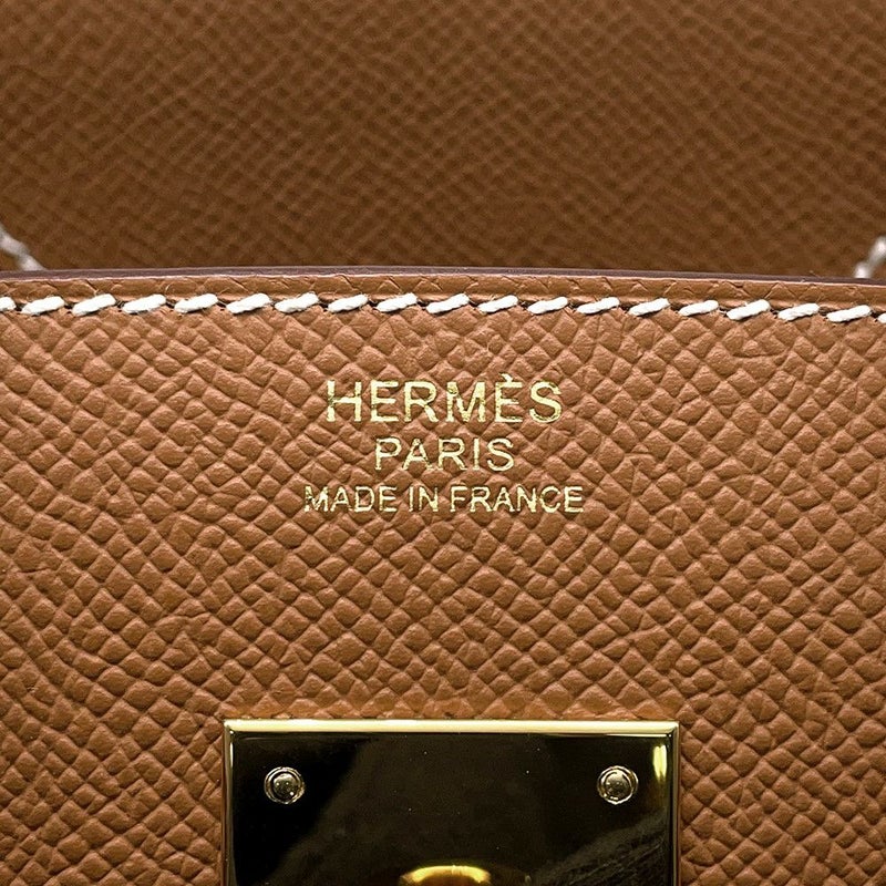 エルメス バーキン30 ゴールド/ゴールド金具 エプソン B刻印 HERMES Birkin ハンドバッグ
