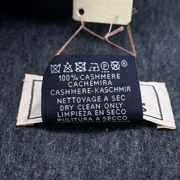 エルメス マフラーレクトヴェルソ リバーシブルグリーン/グレー カシミヤ HERMES ストール メンズ