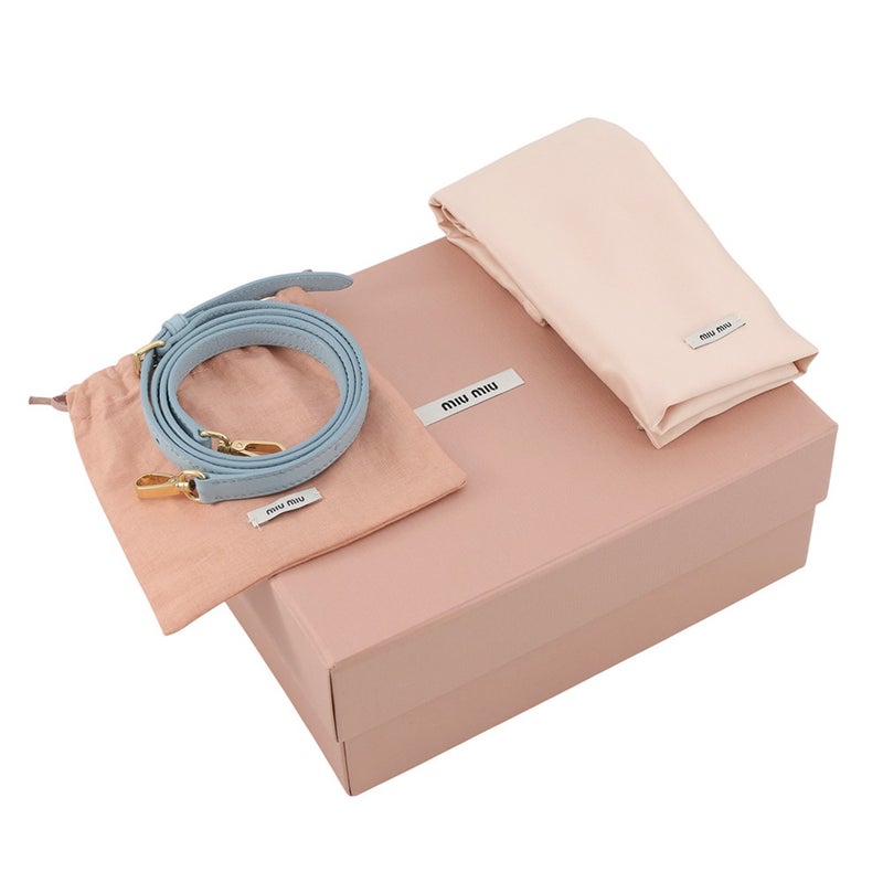 ミュウミュウ ハンドバッグ アルカディ ミニ オーストリッチ 5BP088 Miu Miu 2way